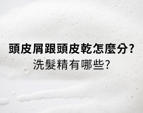 頭皮屑跟頭皮乾到脫皮怎麼區分？乾性頭皮屑洗髮精有哪些？