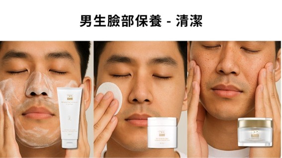 男生保養品推薦，四步打造乾淨有型的男士肌膚