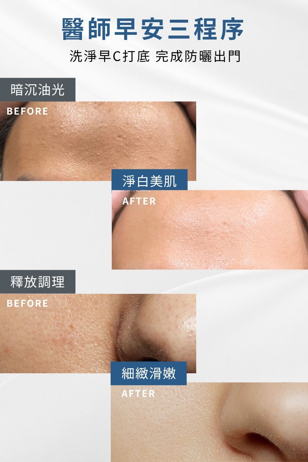 DRX達特仕的維他命C系列保養品-醫師早安套組(潤色)，外出肌膚保養的精簡3步驟！
