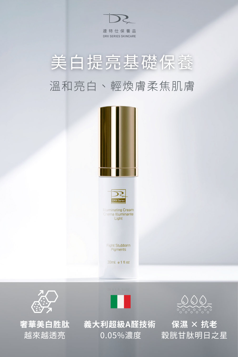 抗老化基礎保養組是最適合輕熟齡肌膚的最佳基礎保養組，有助修復受紫外線創傷之皮膚細胞，提供抗氧化保護，回復年輕狀態並預防未來的損害！要買抗老化的肌膚保養組就到DRX達特仕購物網站！