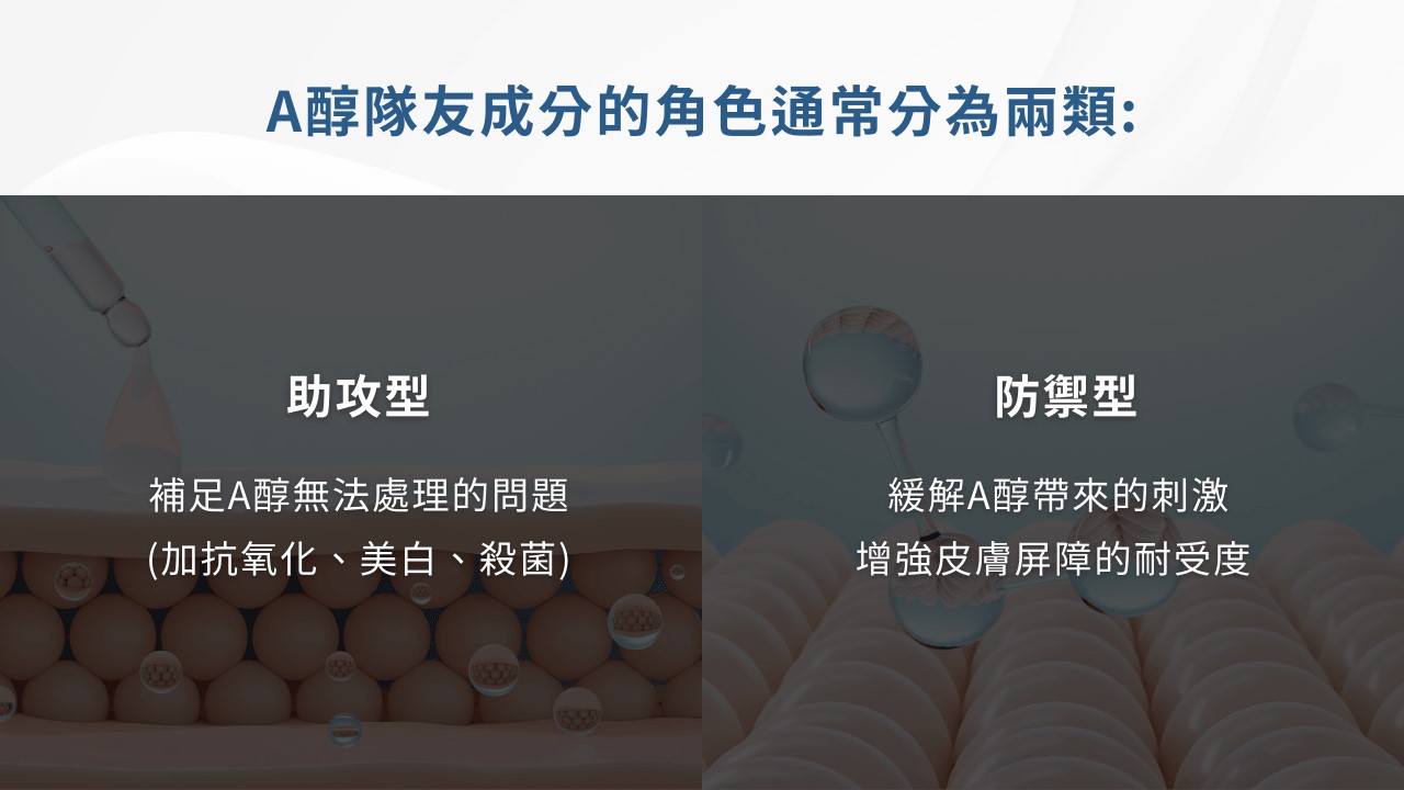 A醇功效正確用法？A醇可以和什麼一起擦？10種A醇最佳隊友！
